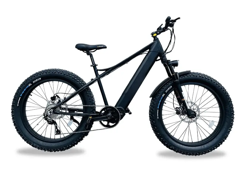 Elektrische Fatbike Mountainbike Middenmotor Mach Jenny Zwart 25km/h