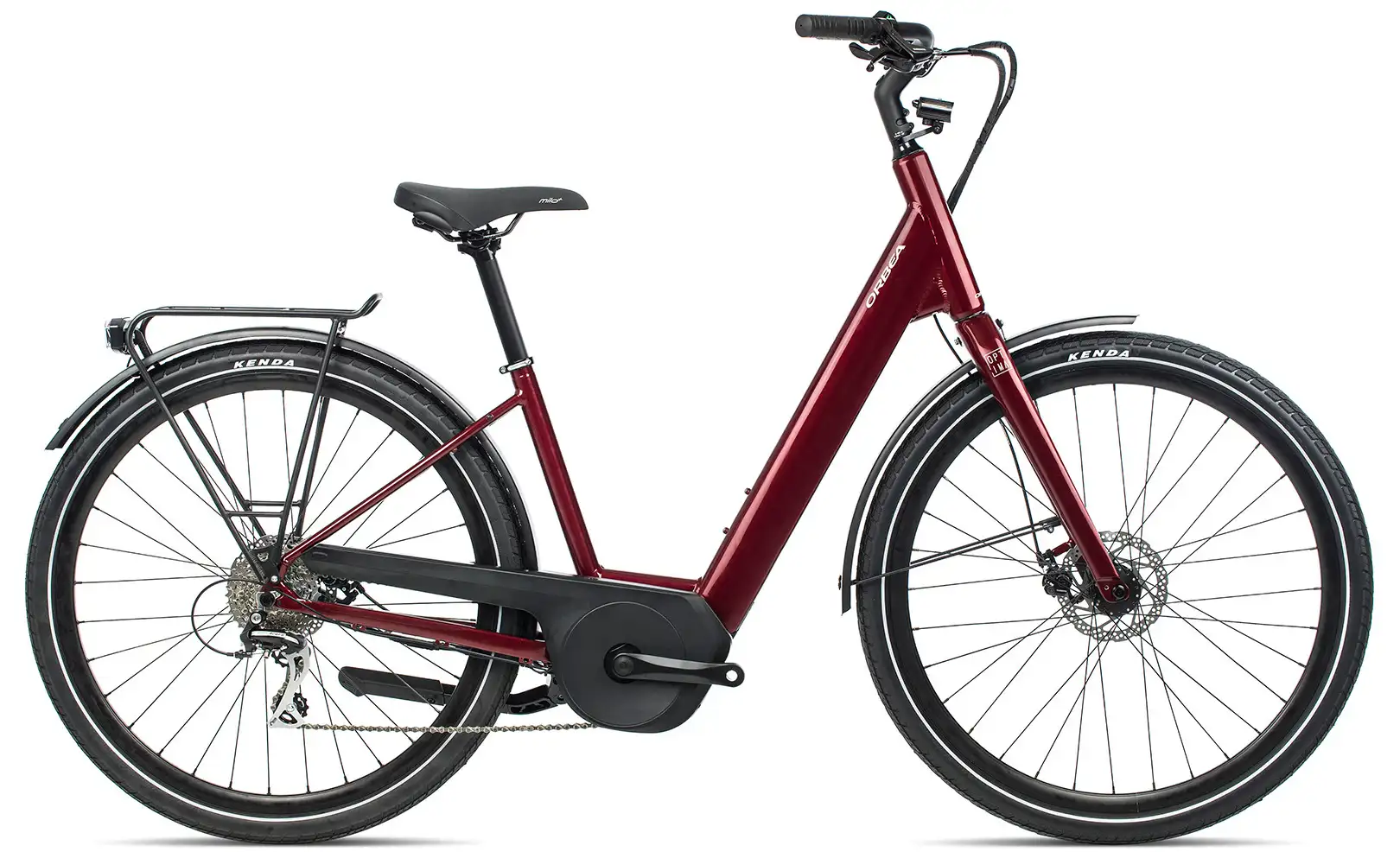 Elektrische Fiets Dames Lage Instap Orbea Optima E50 Rood L