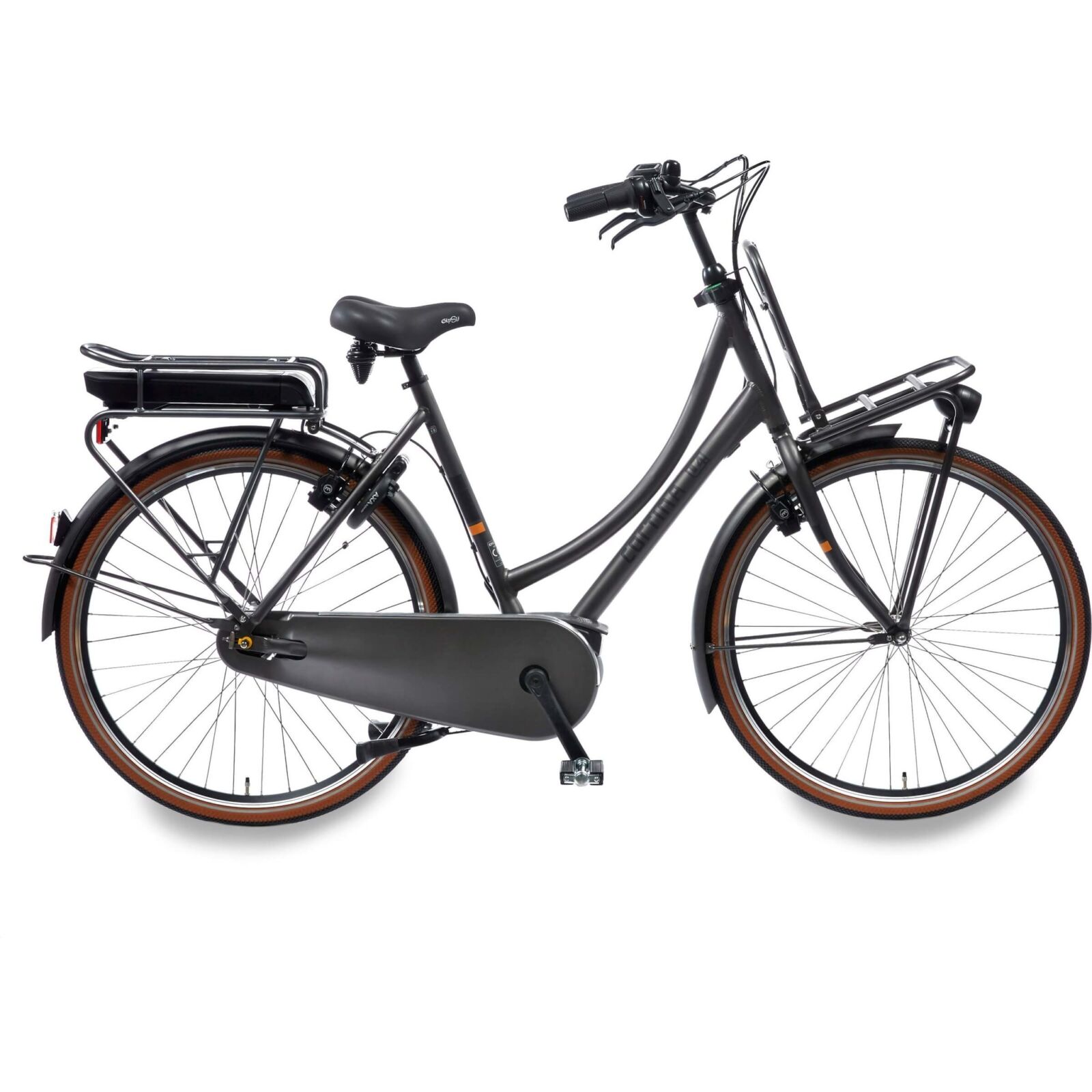 Cortina E-U4 Transport Damesfiets 28 inch Bosch Active Line Middenmotor 7v Eclips Black Matt