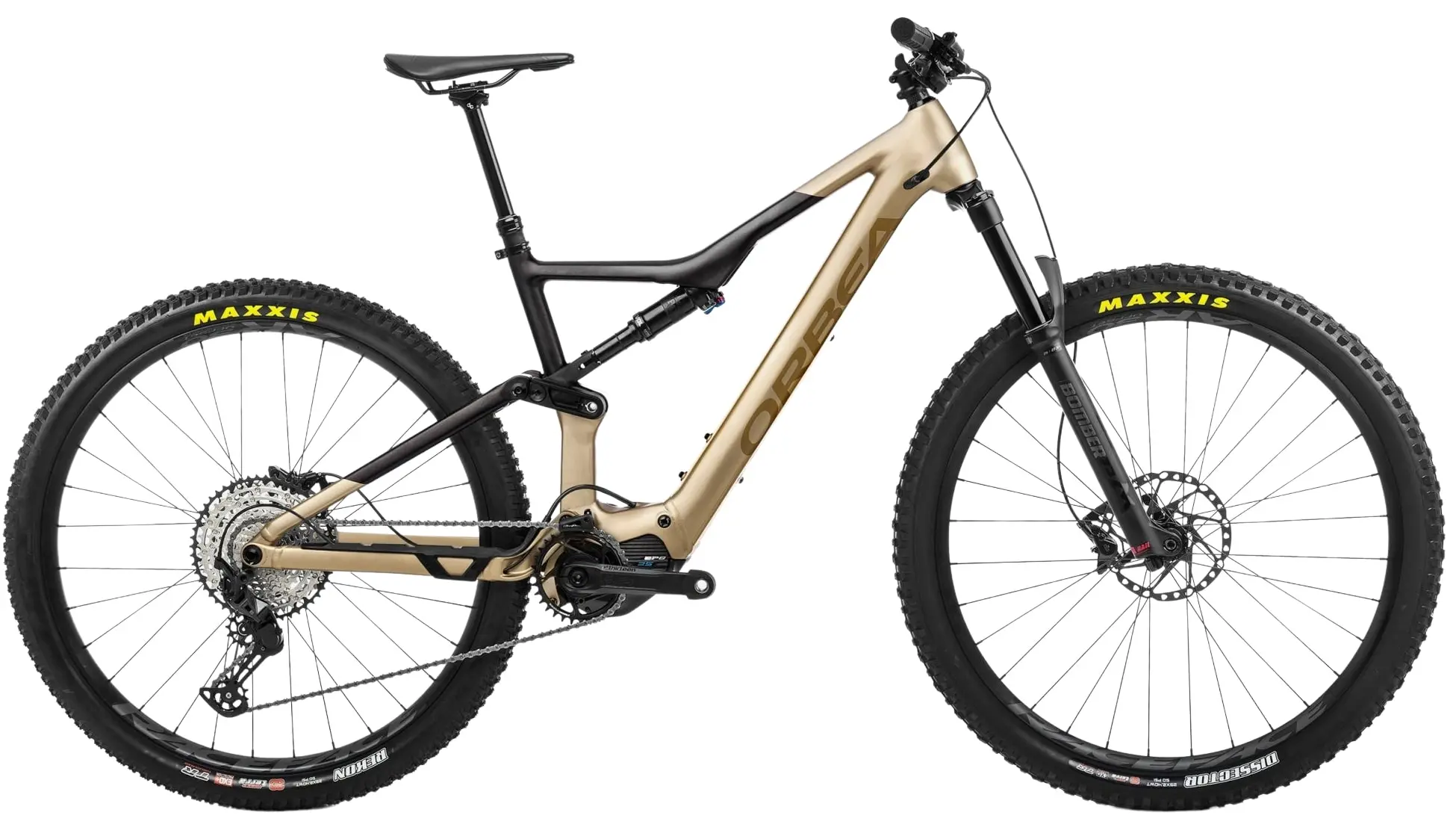 Orbea Rise H30 Elektrische Mountainbike Full Suspension 29"Goud XL