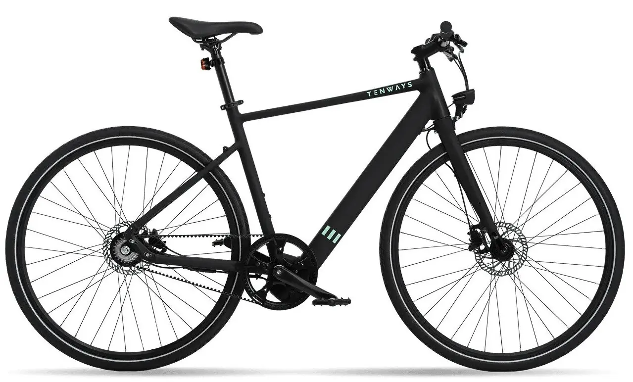 Tenways CGO600 Urban Elektrische Fiets Design Lichtgewicht 15kg L Zwart