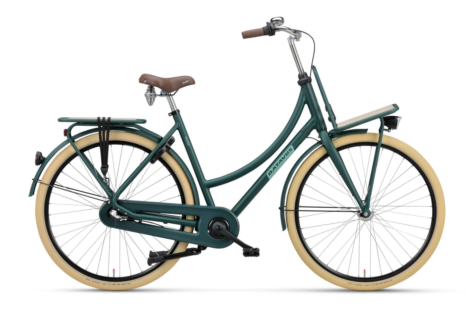 Batavus Packd 3 Damesfiets Groen Mat 49 cm