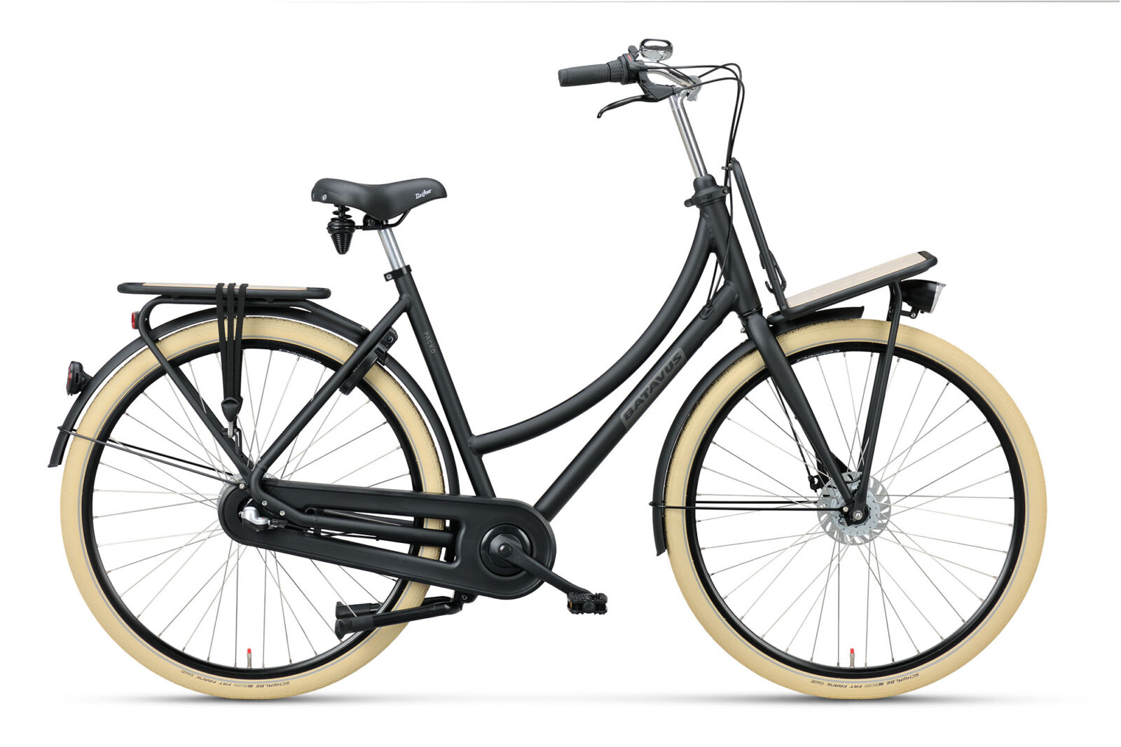Batavus Packd 7 Damesfiets Zwart Mat