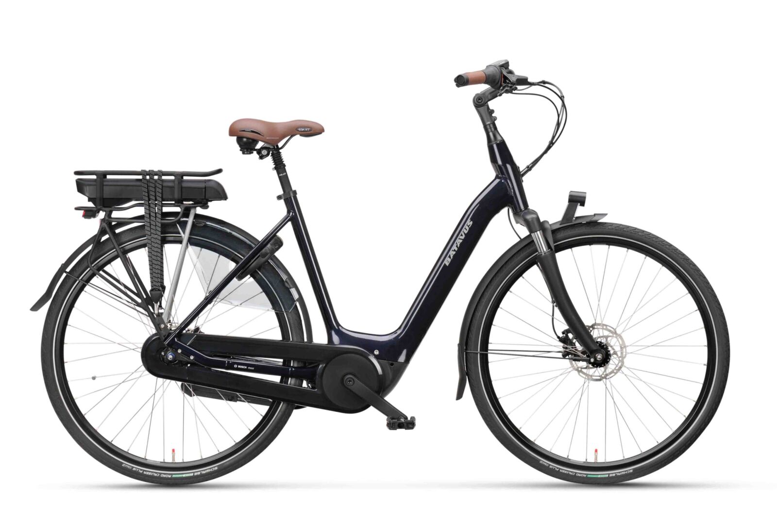 Batavus Finez E-go Active Damesfiets Donkerblauw 48 cm