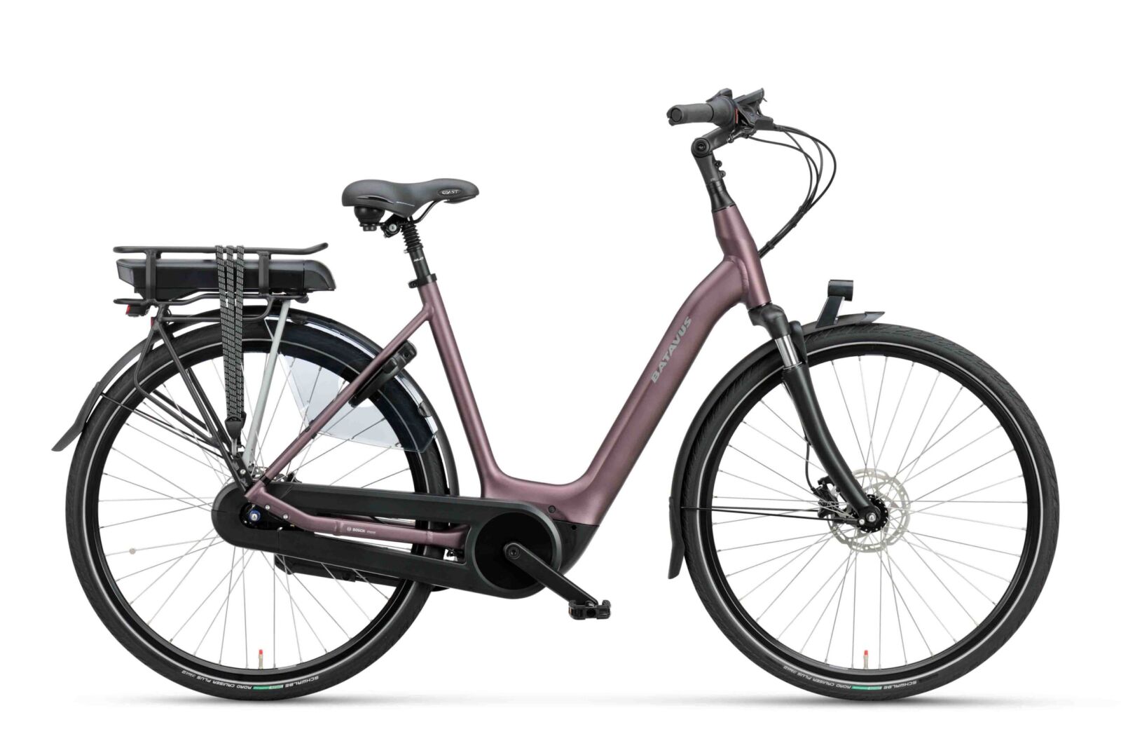 Batavus Finez E-go Active Plus Damesfiets Sangria-mat 48 cm
