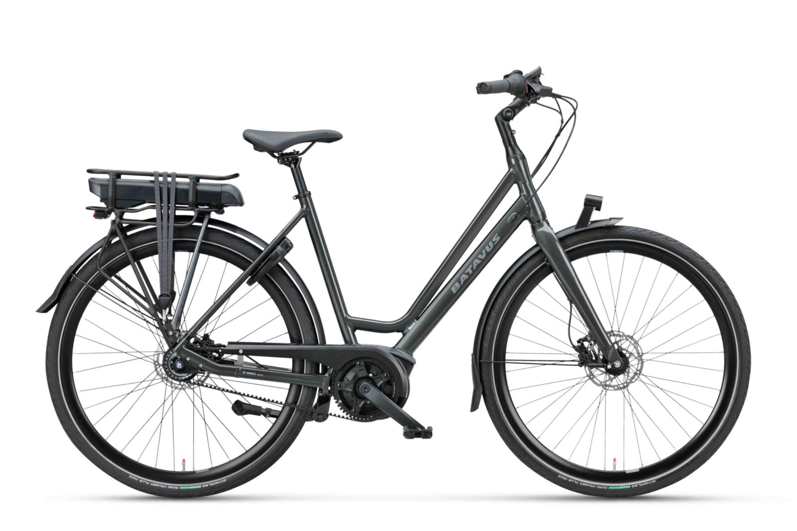 Batavus Dinsdag E-go Exclusive Classic Damesfiets Zwart Glans 57 cm