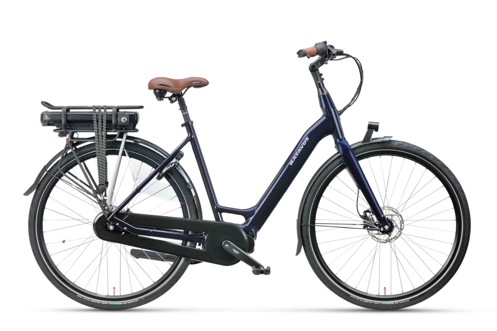 Batavus Finez E-go Damesfiets Donkerblauw 48 cm