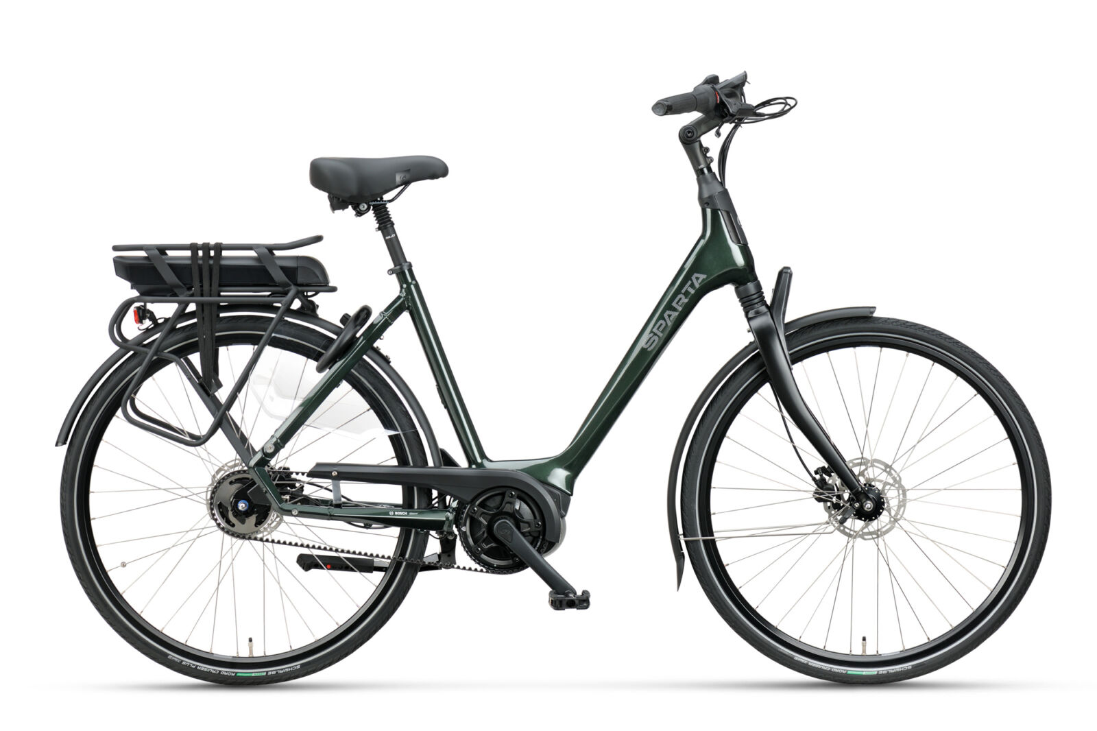Sparta a-Shine Ultra M5B Belt Damesfiets Dark Olive Gloss