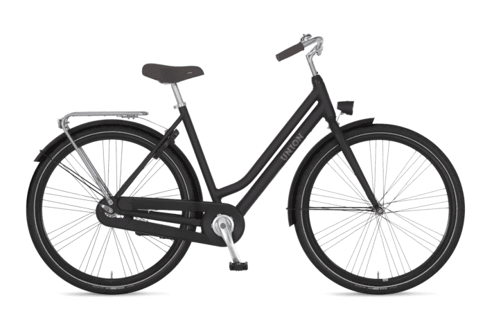Union Curb RN Dames Stadsfiets Black Mat 57 Cm