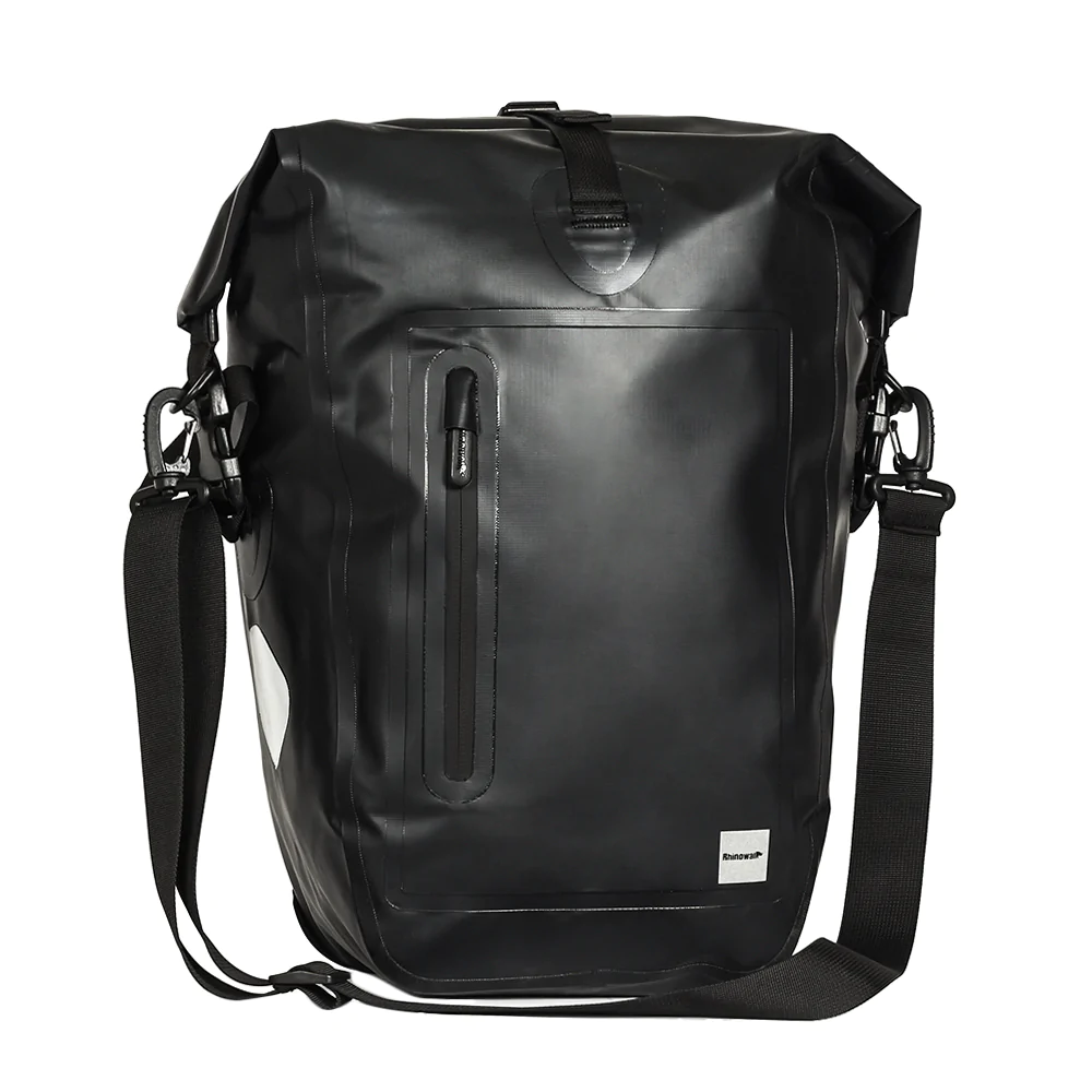 25 Liter waterdichte bagagedragertas zwart