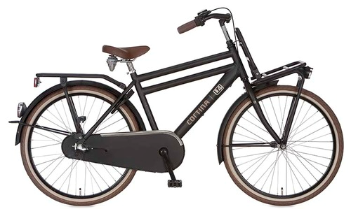 Cortina U4 Transport Mini RN3 26 Inch 2023 Jongens Kinderfiets Jet Black Matt