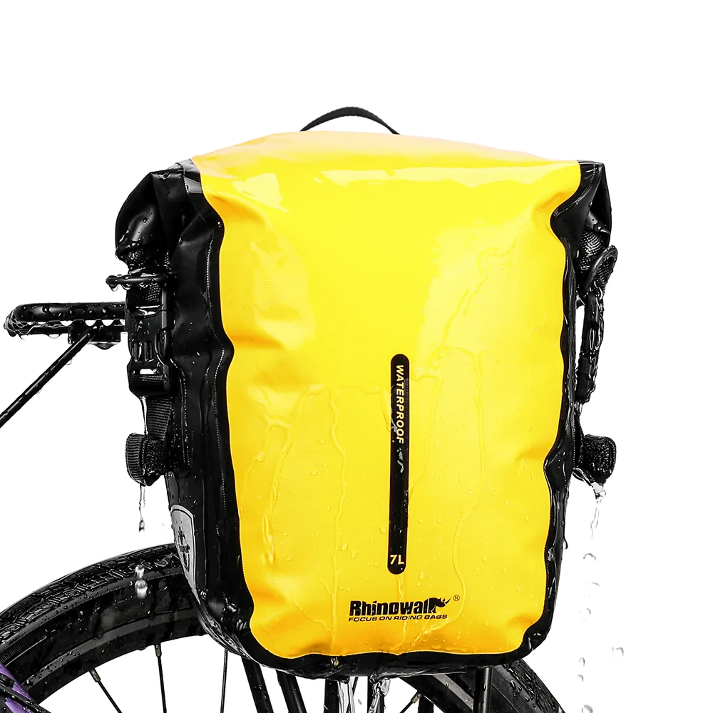 7 Liter waterdichte bagagedragertas geel