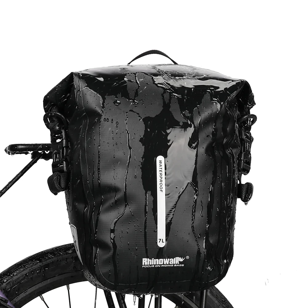 7 Liter waterdichte bagagedragertas zwart
