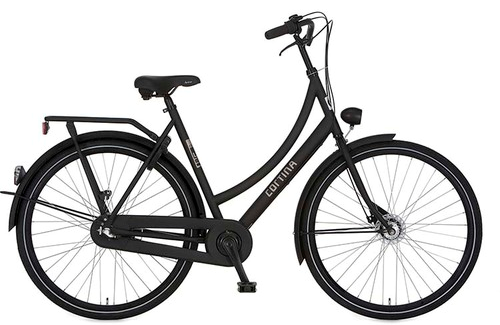 Cortina U1 N3 2024 Dames Stadsfiets Black Matt 53 Cm