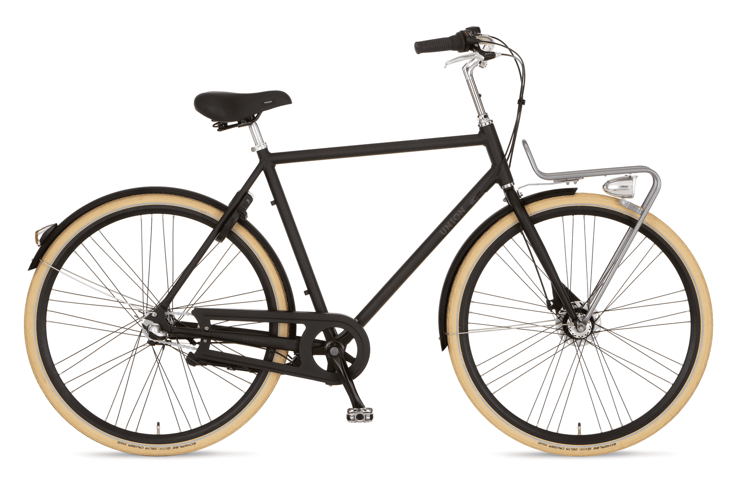 Union Flow N3 Heren Transportfiets Black Mat 57 Cm