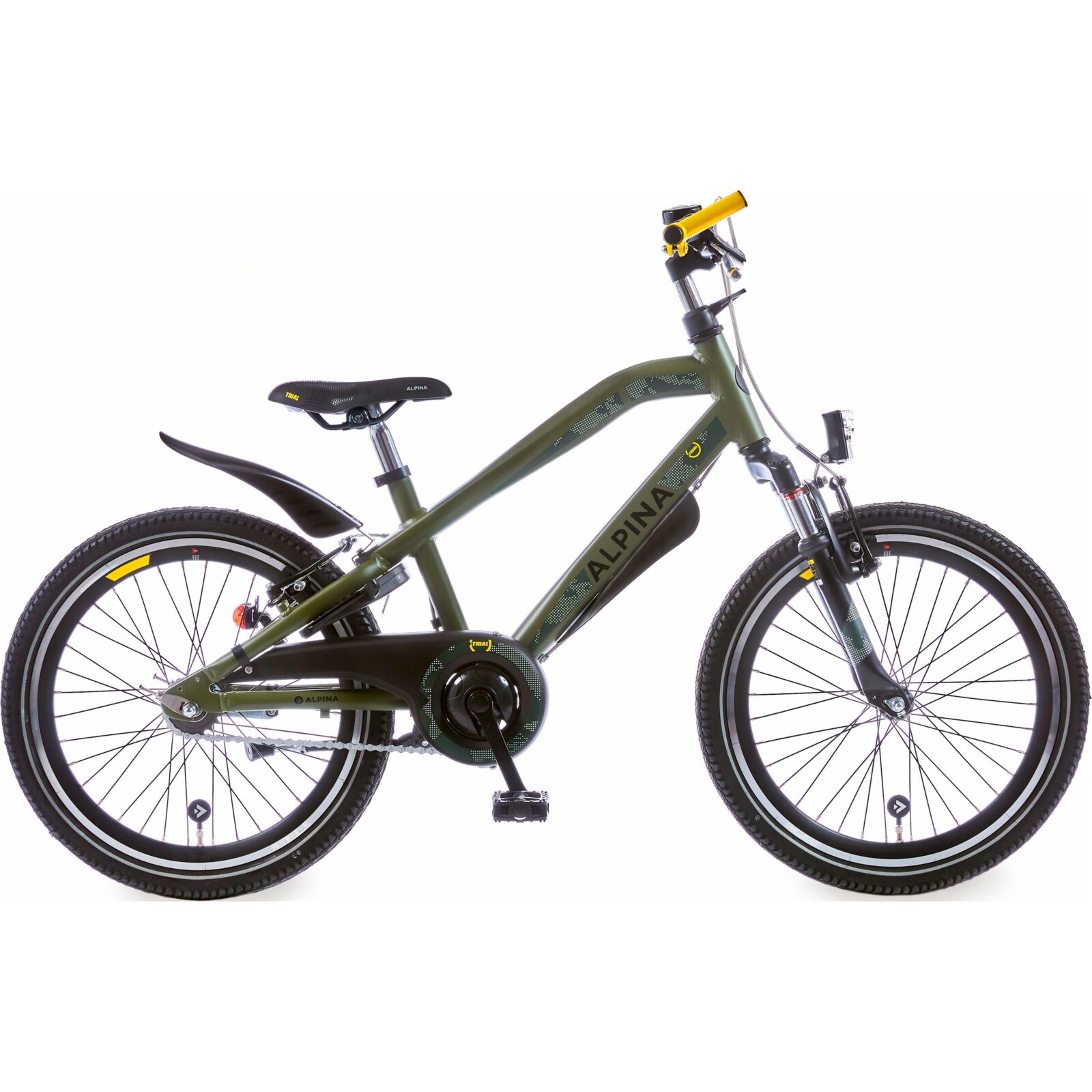 Alpina Trial 20 Inch Jongens Kinderfiets Survival Green Matt