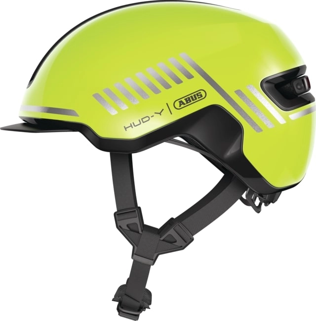 Abus Fietshelm Urban met licht HUD-Y geel L 889660