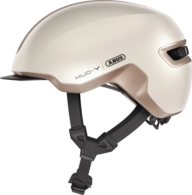 Abus Fietshelm Urban met licht HUD-Y goud M 889651