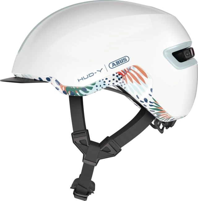 Abus Fietshelm Urban met licht HUD-Y wit L 889654