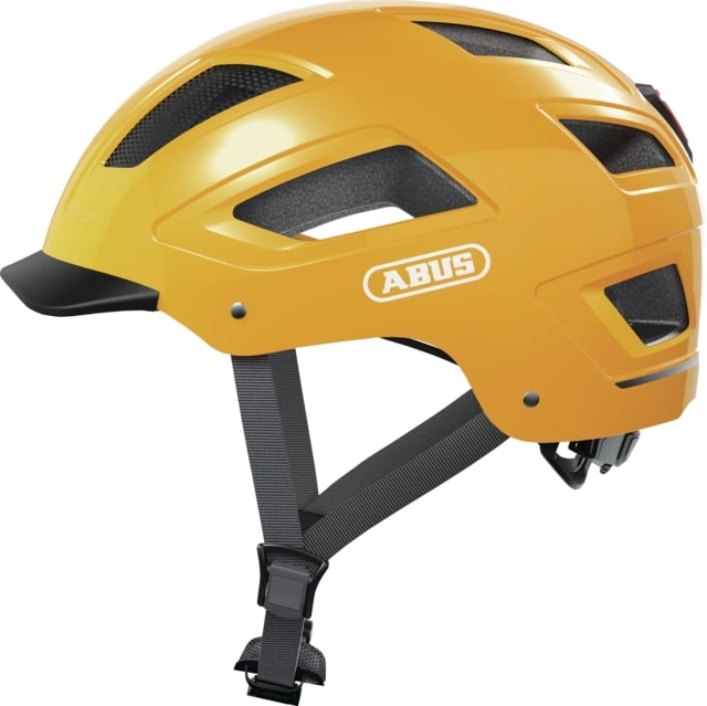 Abus Fietshelm Urban met licht HYBAN 2.0 geel XL