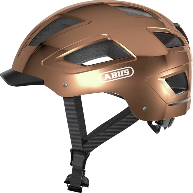 Abus Fietshelm Urban met licht HYBAN 2.0 koper XL