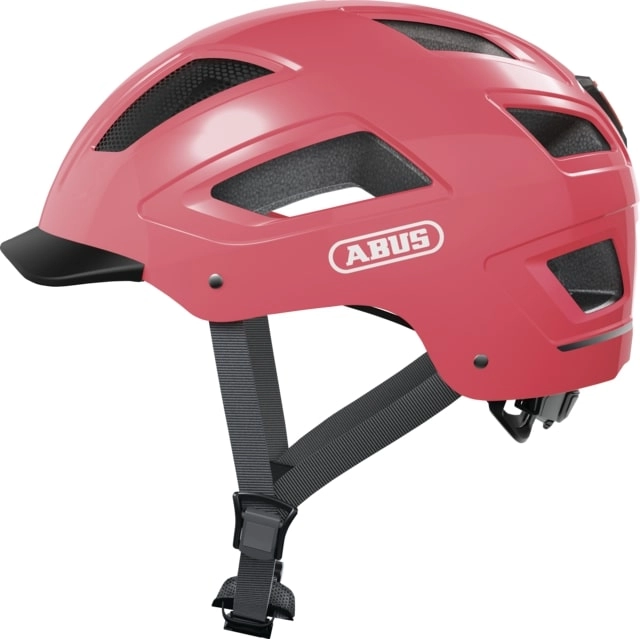Abus Fietshelm Urban met licht HYBAN 2.0 rood M 888707