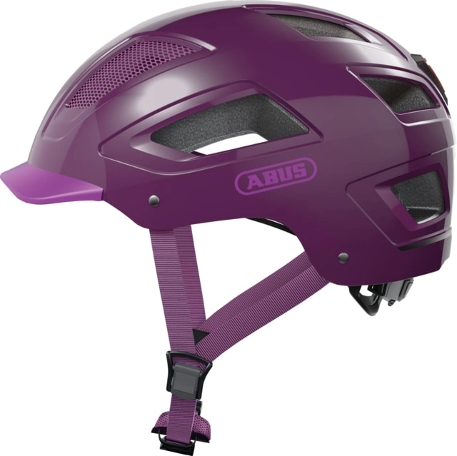 Abus Fietshelm Urban met licht HYBAN 2.0 paars M 888737