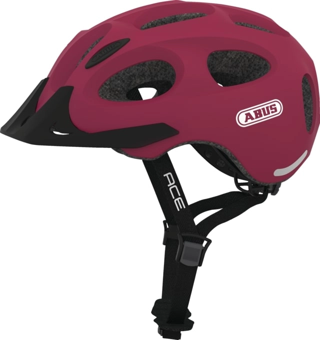 Abus Fietshelm Urban met licht YOUN-I ACE rood S 888135