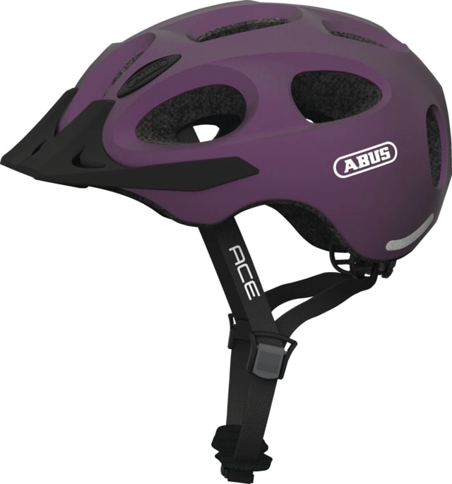 Abus Fietshelm Urban met licht YOUN-I ACE paars M 888155