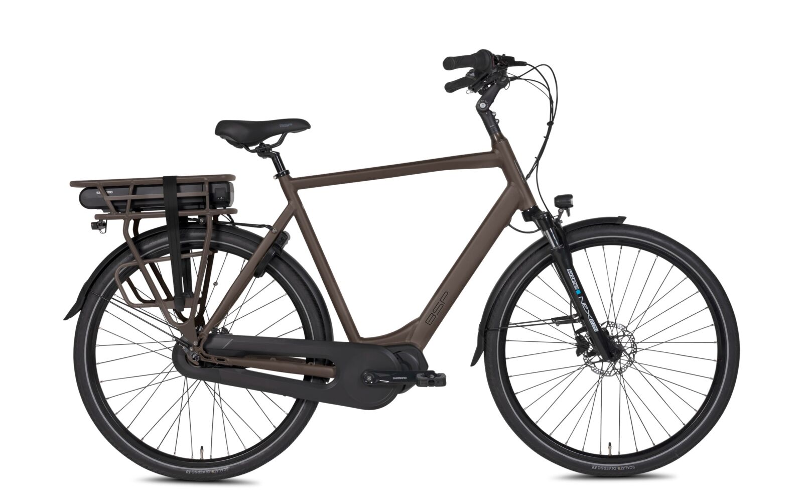 BSP Boozz E N7 2023 Heren Elektrische Fiets Dark Oak Matt 56 Cm