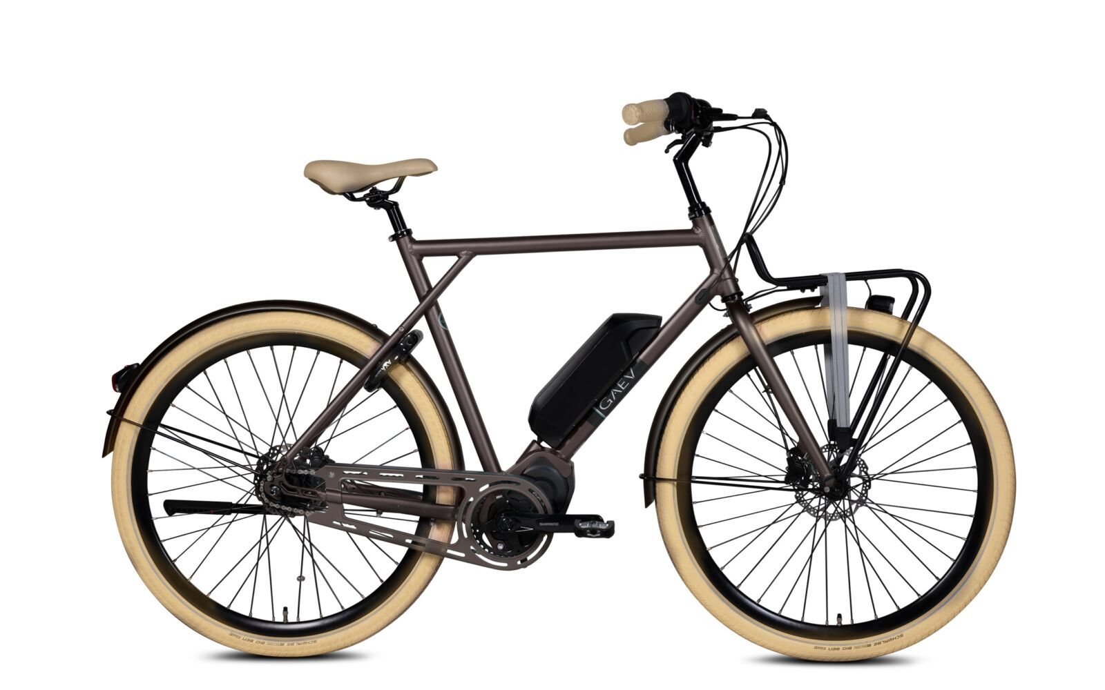 BSP Gaev E-volt 2023 Heren Elektrische Fiets Dark Oak Mat 57 Cm