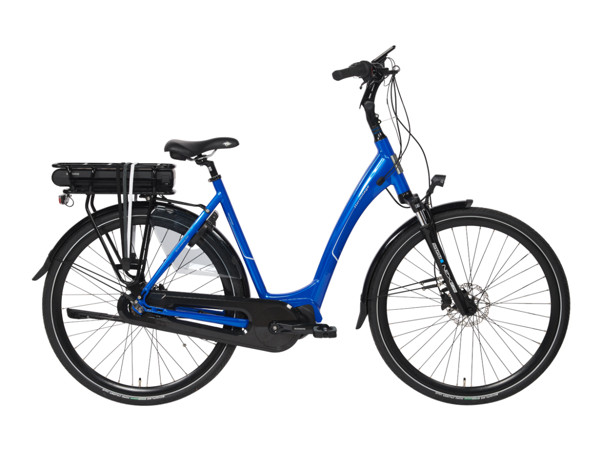 BSP Hermitage E 7 Dames Elektrische Fiets Zomerblauw Glans 56 Cm