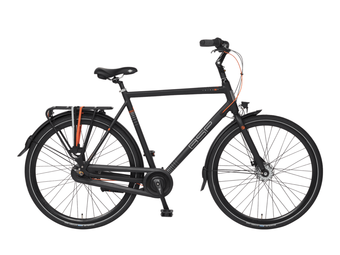 BSP Voyager N7 2023 Heren Stadsfiets Onyx Black Matt 61 Cm
