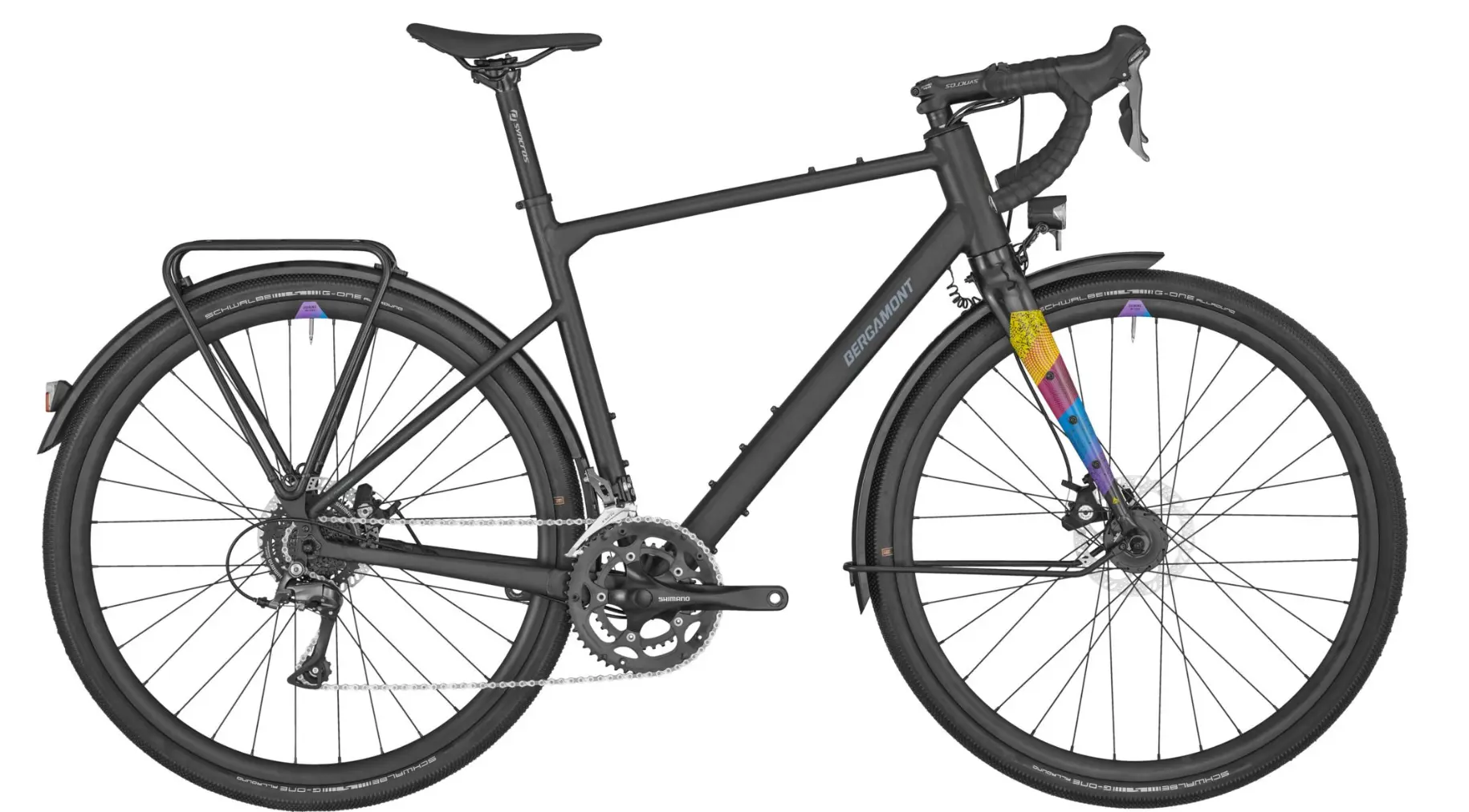 Bergamont Grandurance RD 3 Gravel Bike Heren Aluminium bagagedrager Zwart 52cm