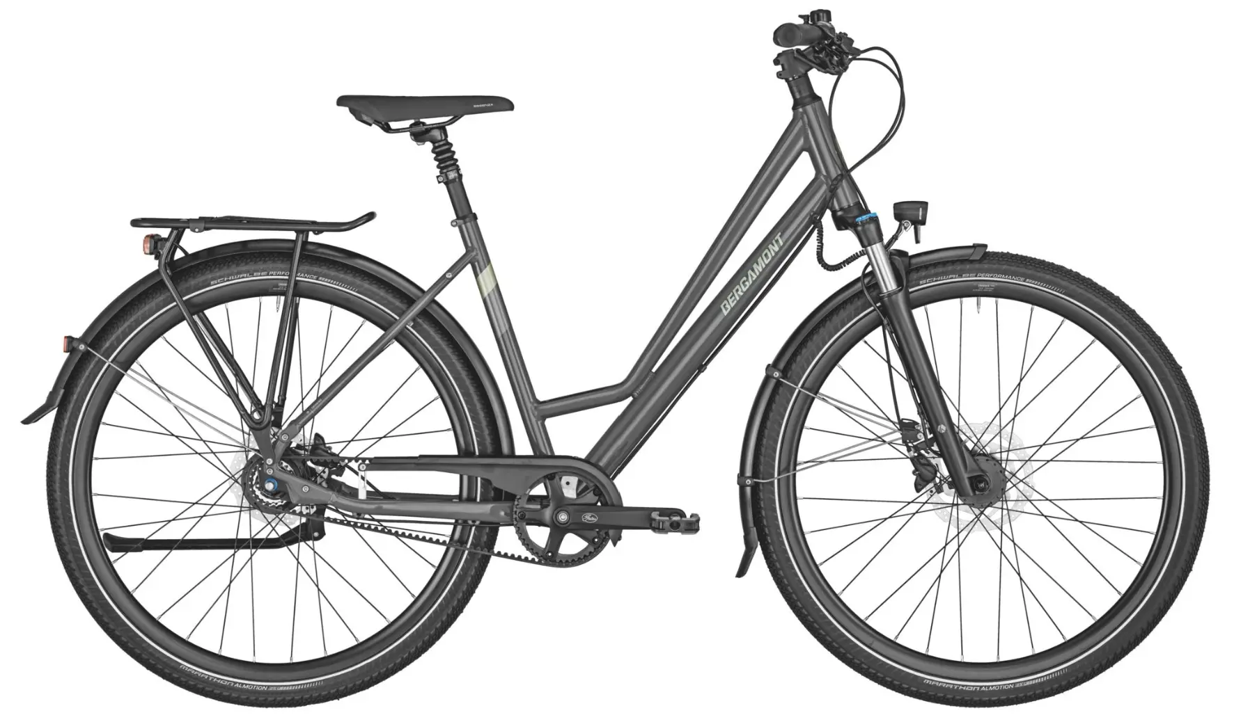 Bergamont Horizon N8 Amsterdam Sportieve Fiets Dames Riemaandrijving 52cm