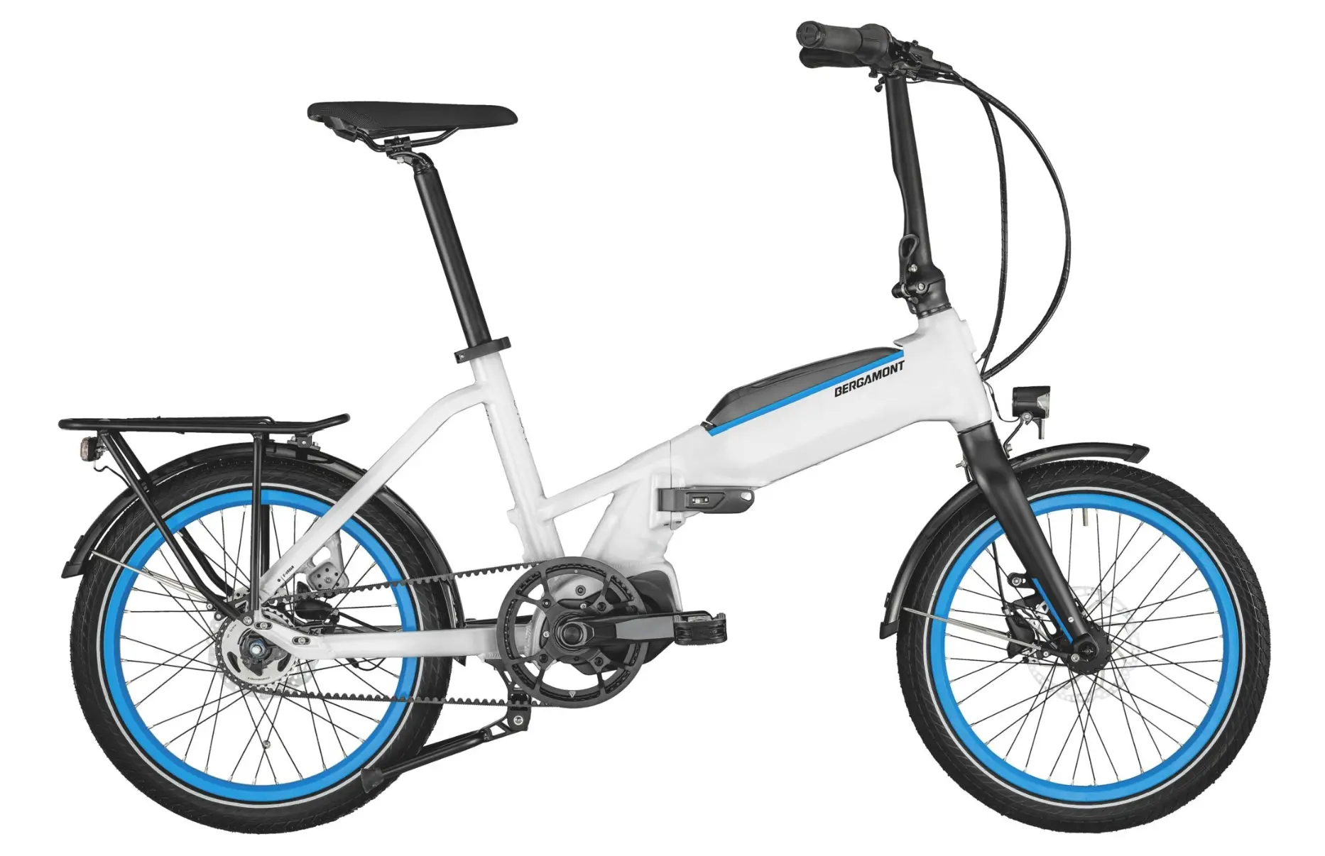 Bergamont Paul-E EQ Expert Elektrische Vouwfiets Riemaandrijving Middenmotor