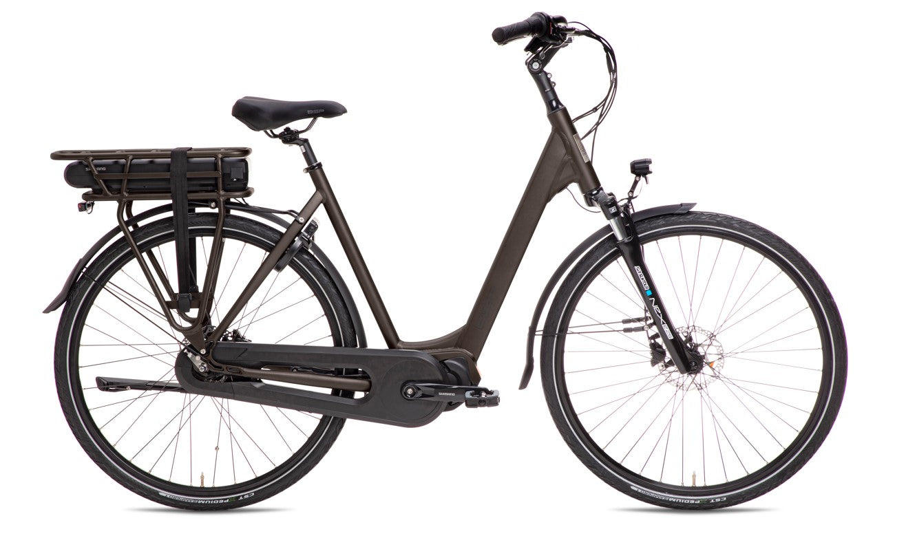 BSP Boozz E N7 Dames Elektrische Fiets Dark Oak Mat 51 Cm