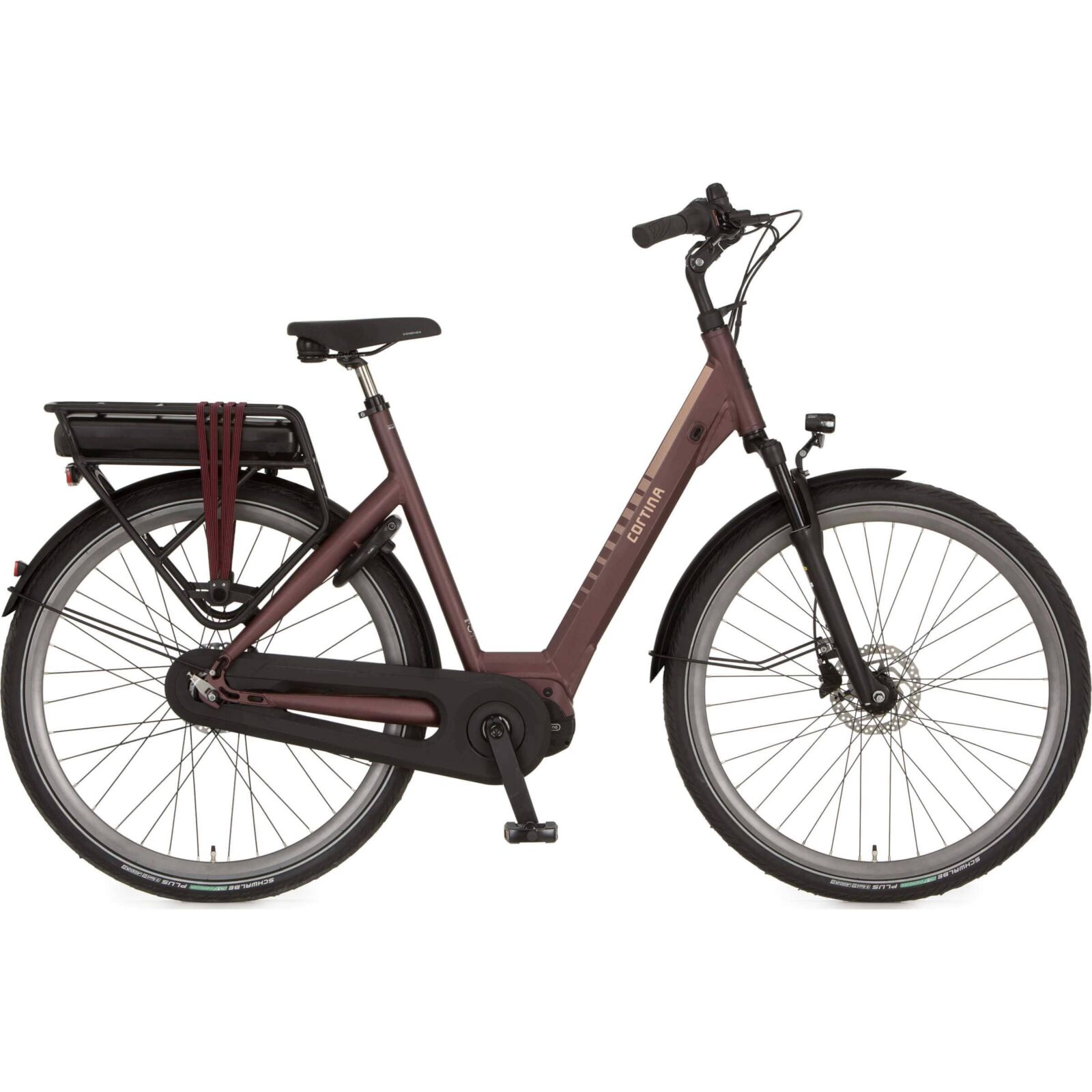 Cortina E-Octa Plus N8 2023 Dames Elektrische Fiets Blackberry-Wine Matt 57 Cm