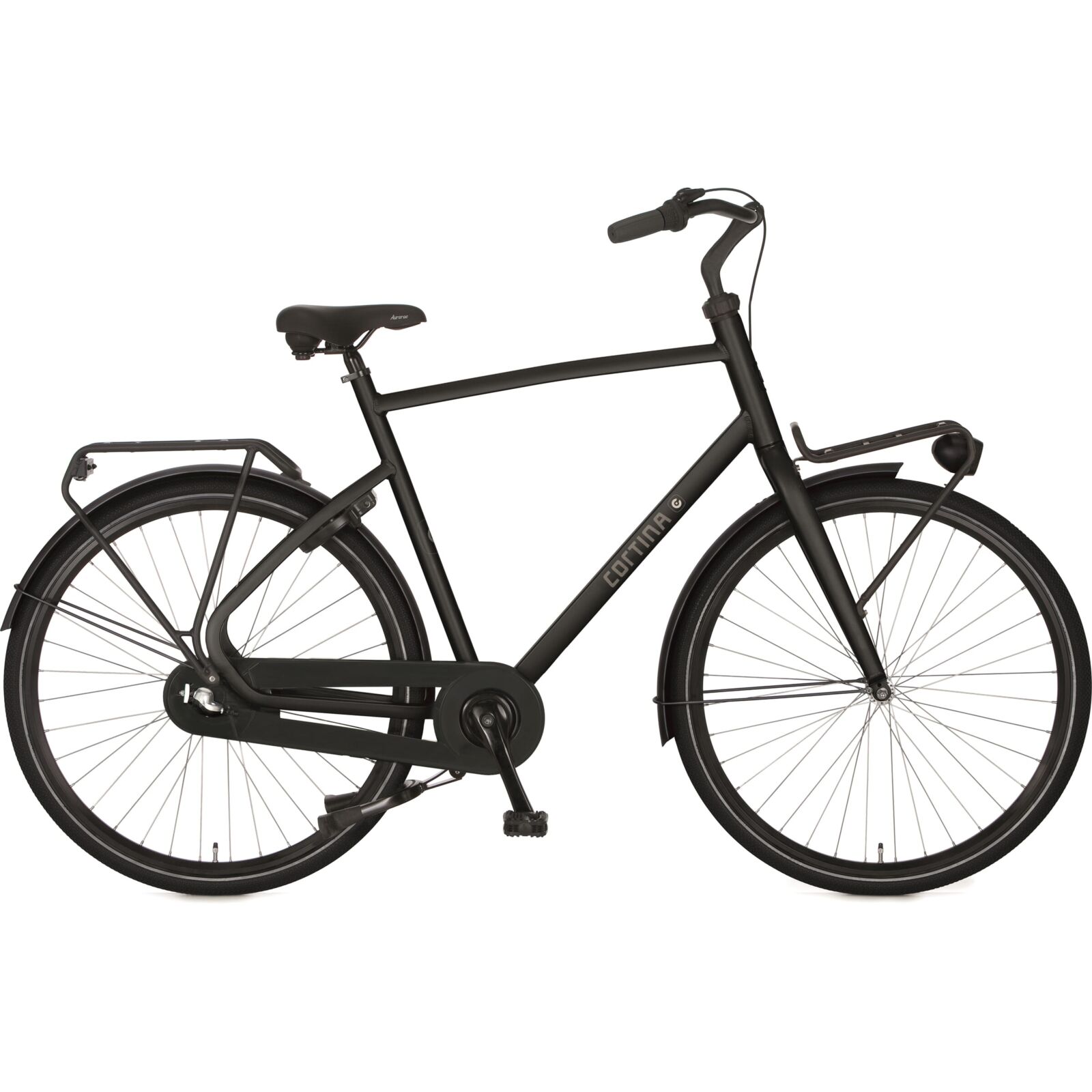 Cortina Common Basic RN3 2023 Heren Stadsfiets Jet Black Matt 56 Cm