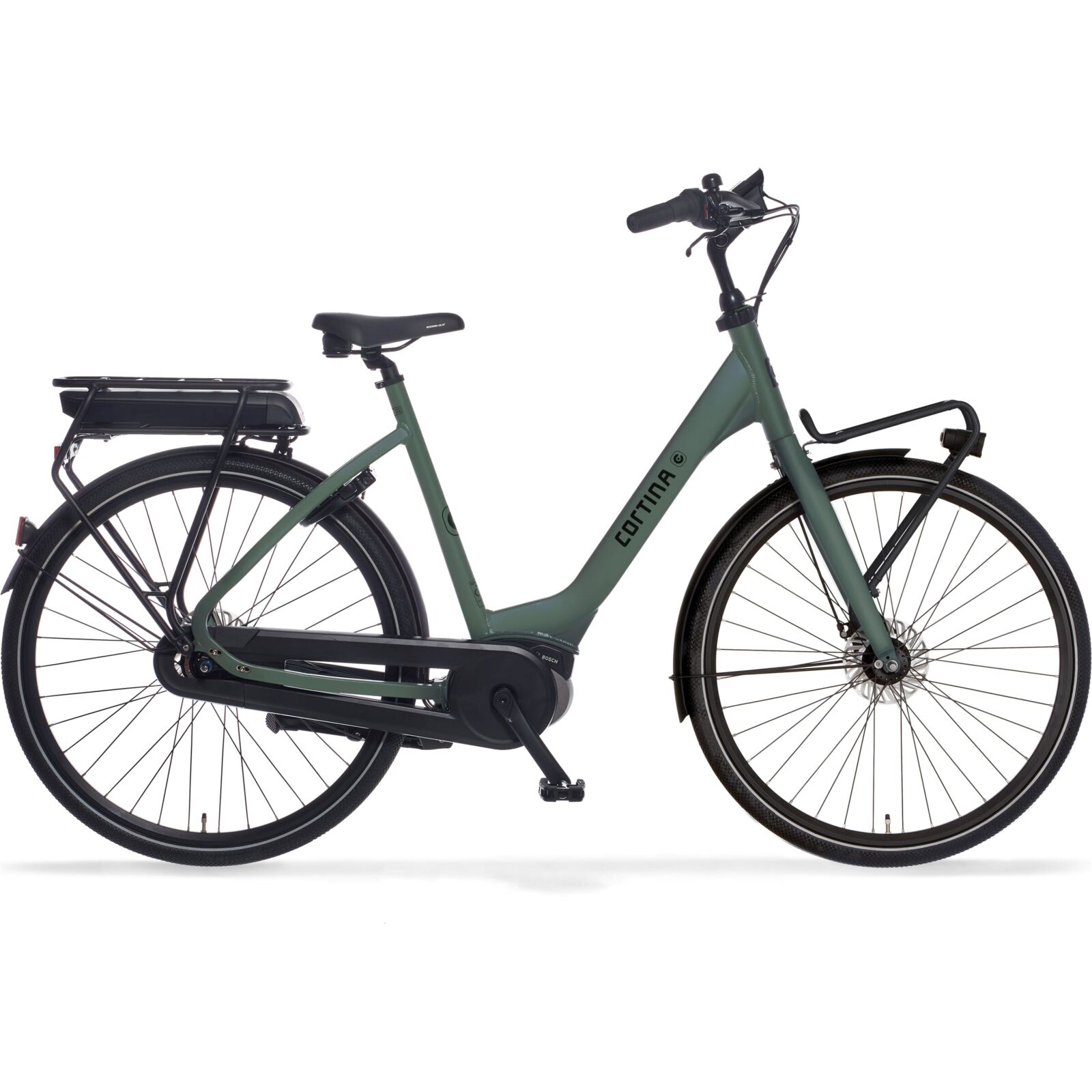 Cortina E-Common Bosch ActiveLine MM N7 2023 Dames Elektrische Fiets Jade Green Pearl Matt 57 Cm