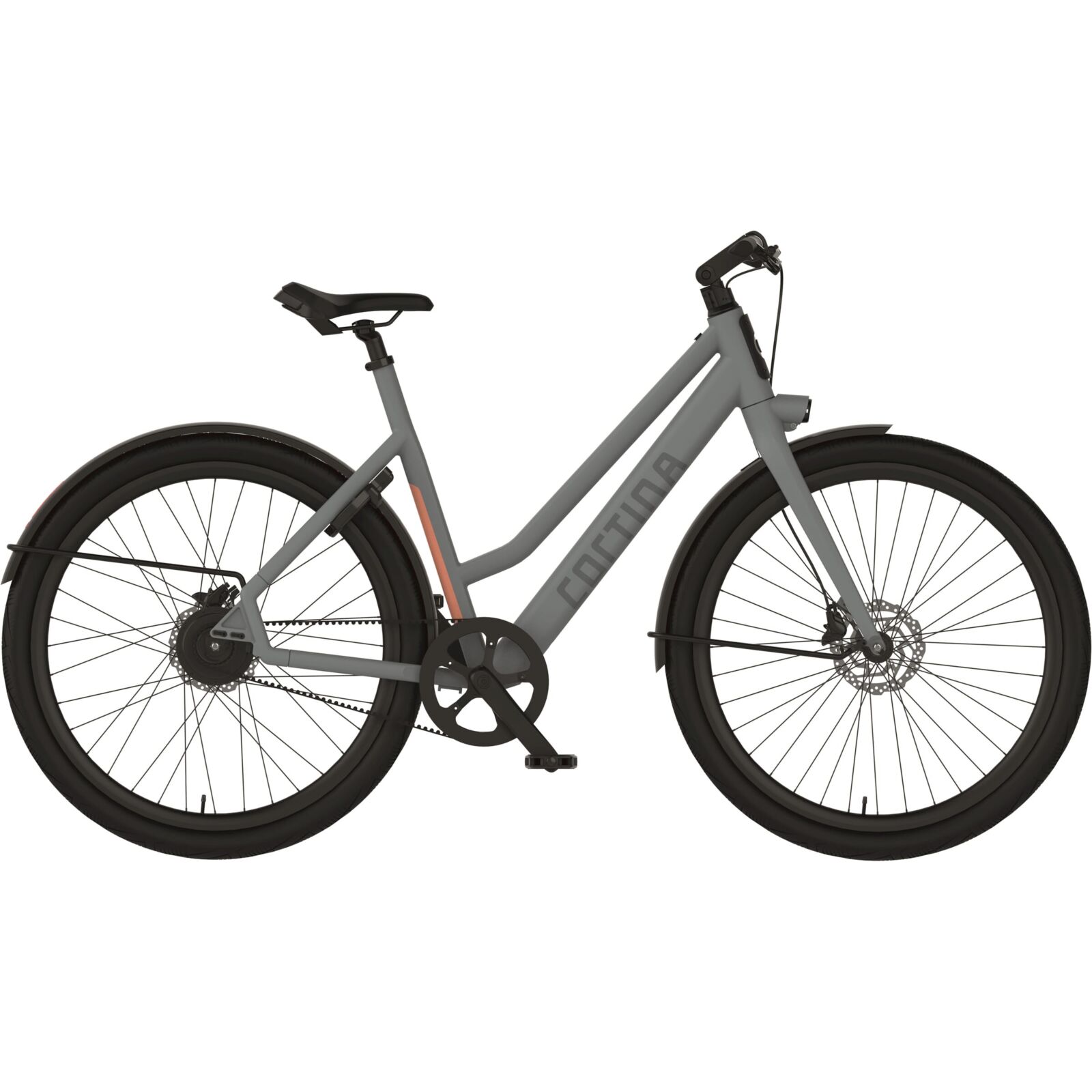 Cortina E-Lett 2023 Dames Elektrische Fiets Grey Matt 57 Cm