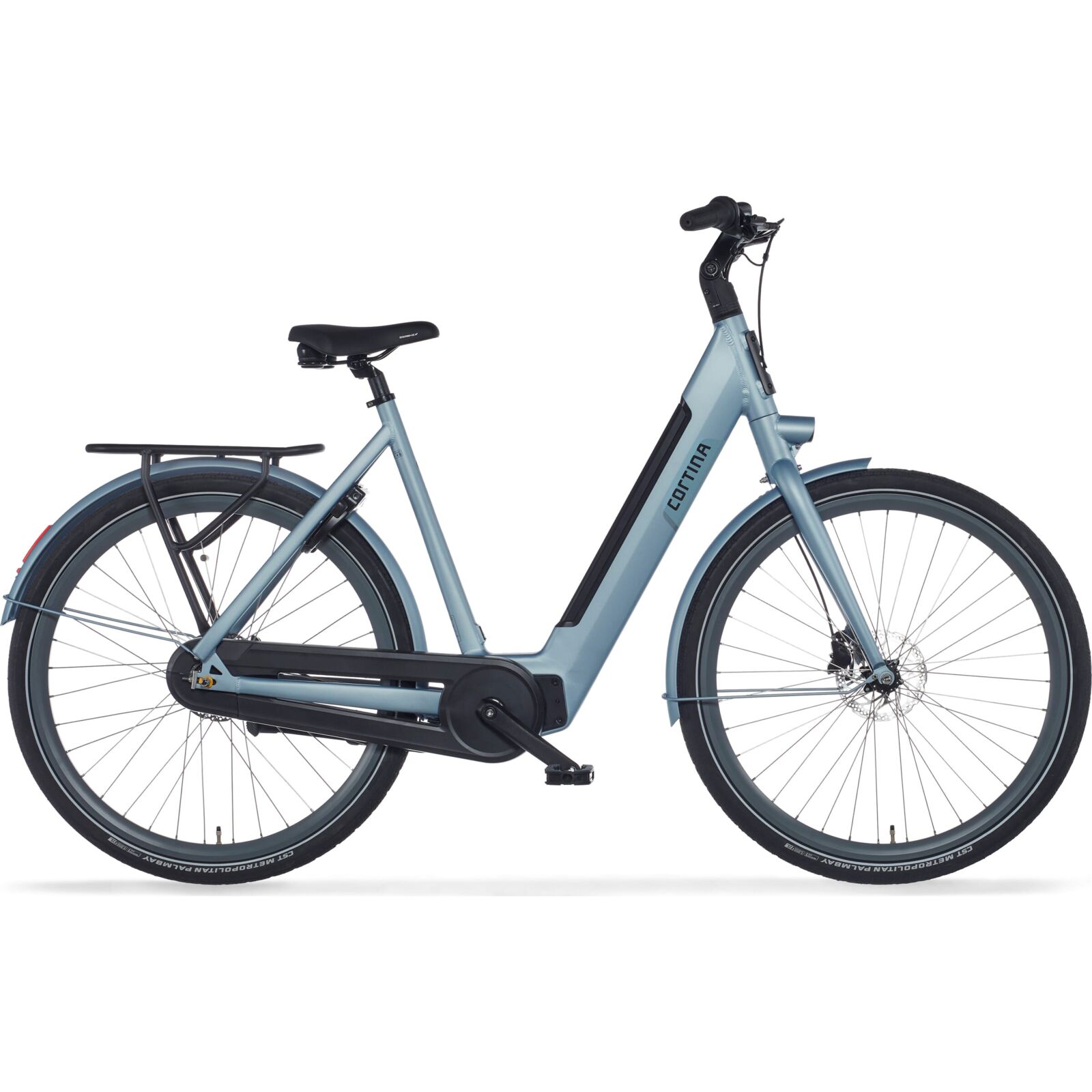 Cortina E-Nite MM N7 2023 Dames Elektrische Fiets Metal Blue Matt 57 Cm