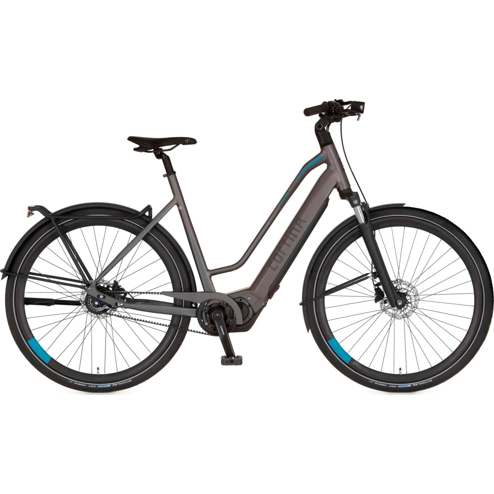 Cortina E-Silento Pro N7 2023 Dames Elektrische Fiets Eclipse Black Matt 50 Cm