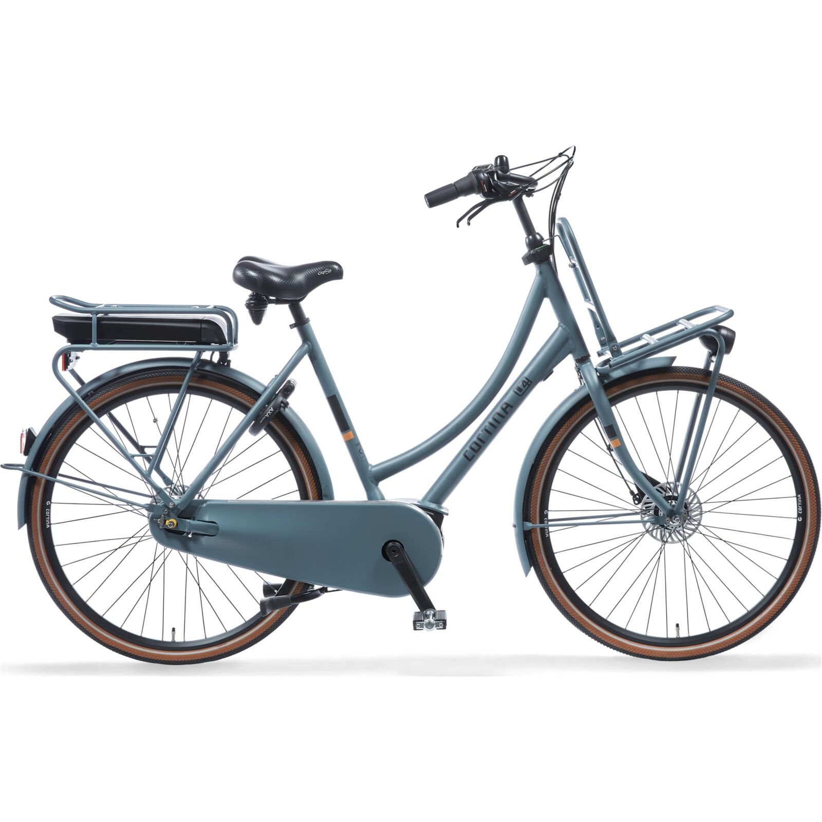 Cortina E-U4 Transport Bosch ActiveLine MM RB7 2023 Dames Elektrische Fiets Mouse Grey Matt 57 Cm