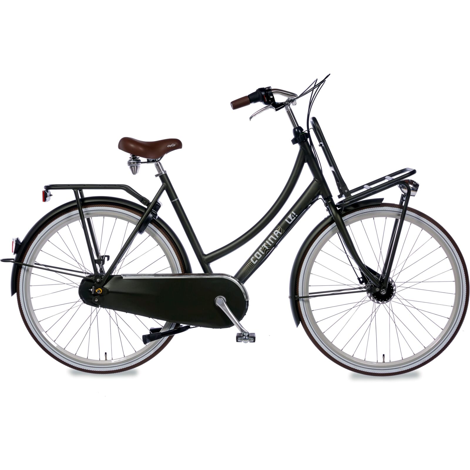 Cortina U4 Transport Fashion N7 2023 Dames Transportfiets Elegance Green Matt 50 Cm