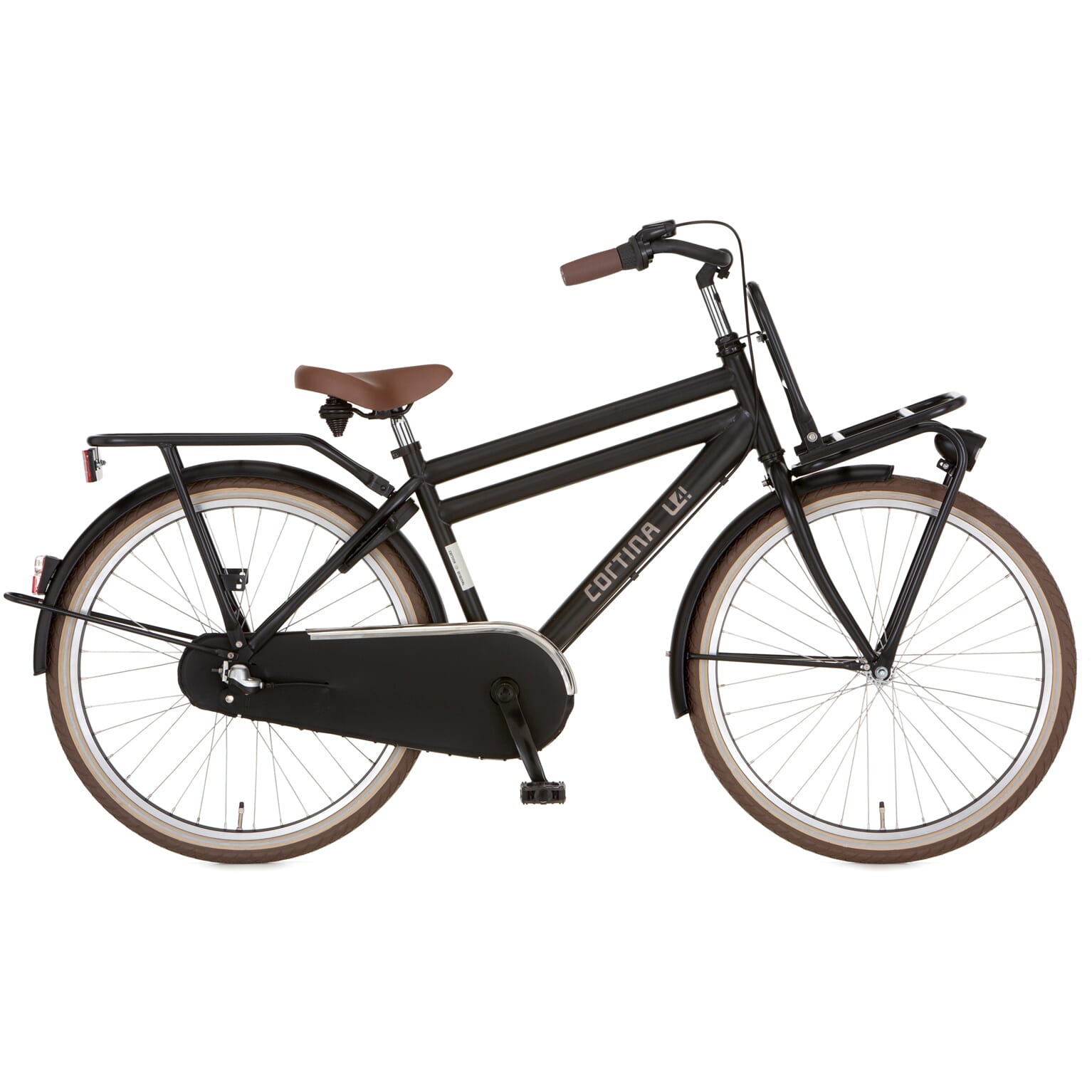 Cortina U4 Transport Mini RN3 24 Inch 2023 Jongens Kinderfiets Jet Black Matt