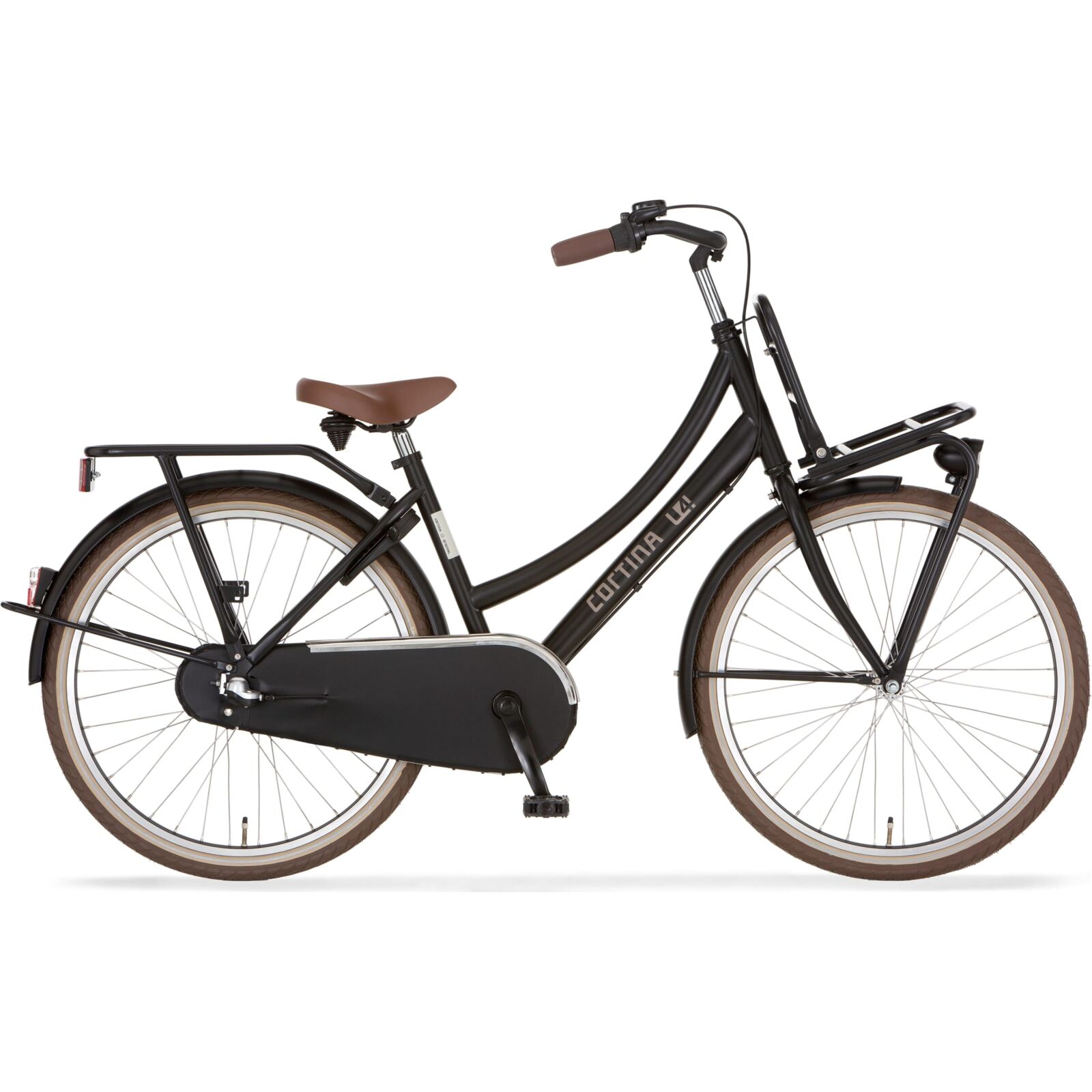 Cortina U4 Transport Mini RN3 26 Inch 2023 Meisjes Kinderfiets Jet Black Matt