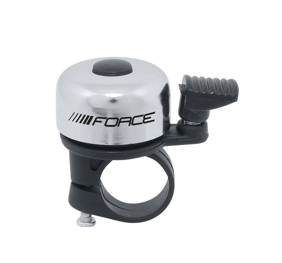 Fietsbel Force Mini Staal 222mm Zilver