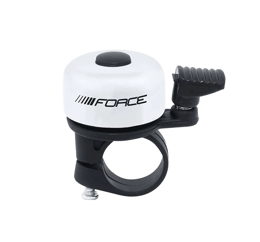 Fietsbel Force Mini Staal 222mm Wit