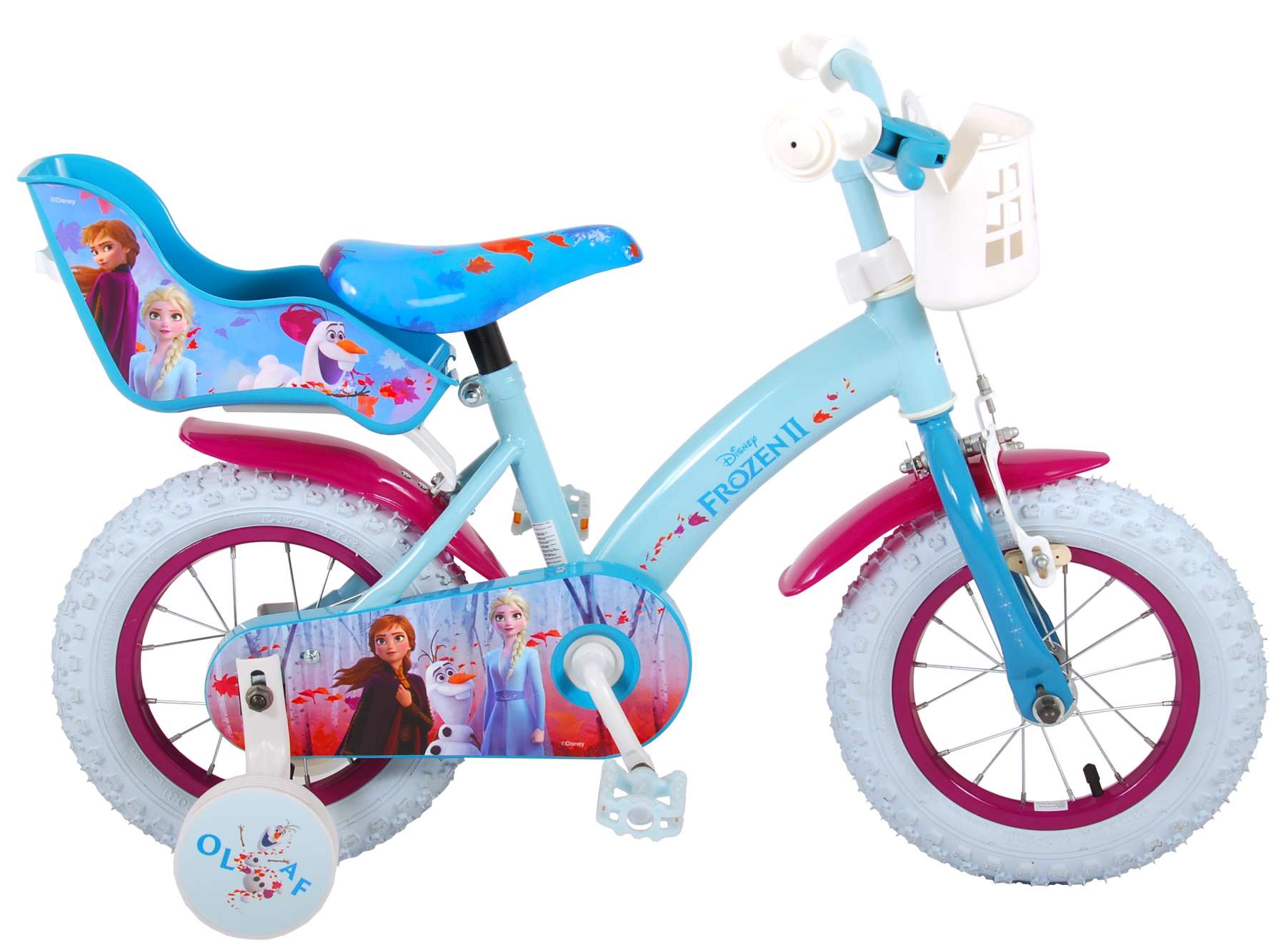 Volare Frozen 2 12 Inch Meisjes Kinderfiets Blauw